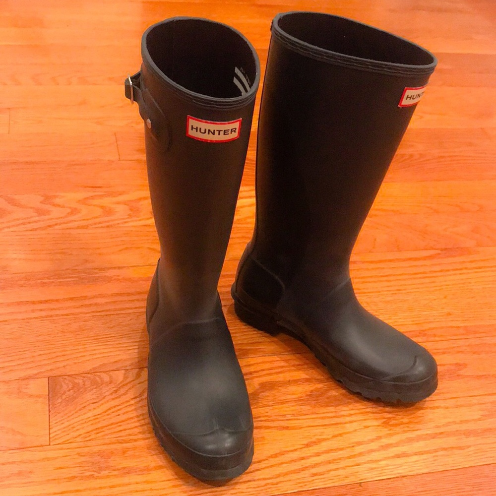 Navy Hunter Boots